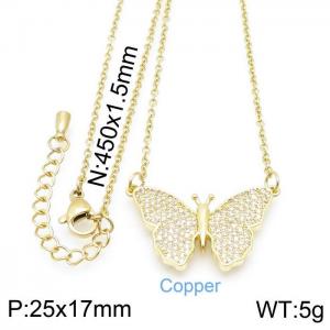 Copper Necklace - KN117157-JT