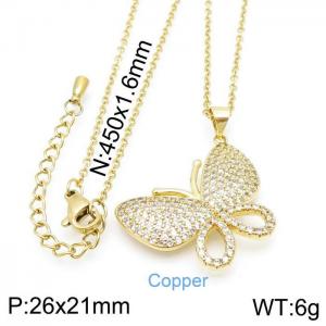 Copper Necklace - KN117167-JT