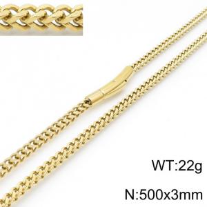 SS Gold-Plating Necklace - KN117466-KFC