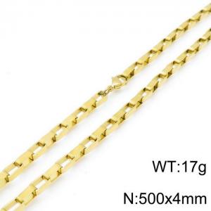 SS Gold-Plating Necklace - KN117581-Z