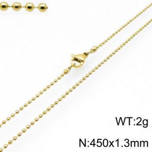 Staineless Steel Small Gold-plating Chain - KN117626-Z
