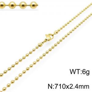 Staineless Steel Small Gold-plating Chain - KN117659-Z