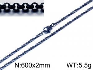 Stainless Steel Black-plating Necklace - KN117993-Z