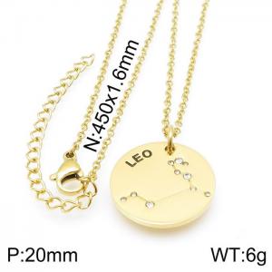 SS Gold-Plating Necklace - KN118001-GC