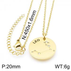 SS Gold-Plating Necklace - KN118001-GC