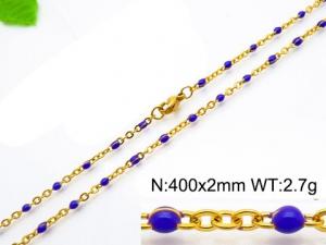 Staineless Steel Small Gold-plating Chain - KN118226-Z