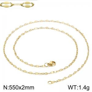 Staineless Steel Small Gold-plating Chain - KN118249-Z