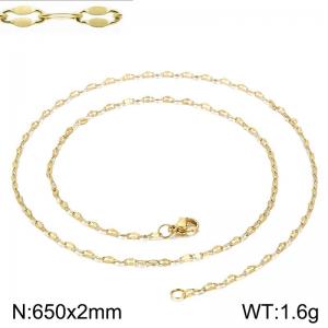 Staineless Steel Small Gold-plating Chain - KN118251-Z