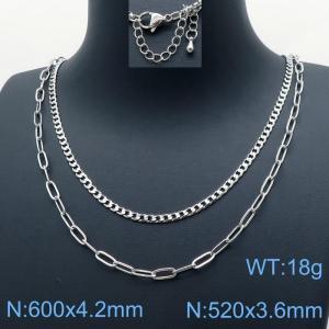Stainless Steel Necklace - KN118271-Z