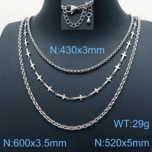 Stainless Steel Necklace - KN118277-Z