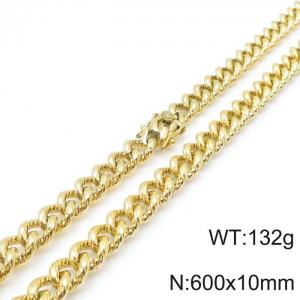 SS Gold-Plating Necklace - KN118553-KFC