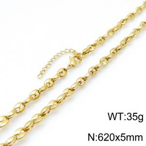 SS Gold-Plating Necklace - KN118592-KFC