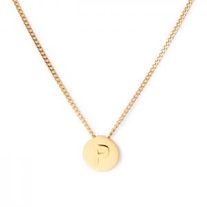 SS Gold-Plating Necklace - KN118654-K