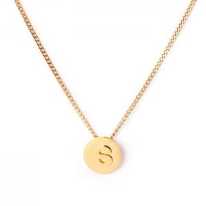 SS Gold-Plating Necklace - KN118657-K