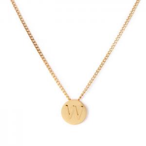 SS Gold-Plating Necklace - KN118661-K
