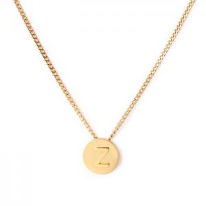 SS Gold-Plating Necklace - KN118664-K