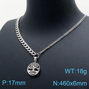 Stainless Steel Necklace - KN118776-TJG