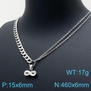 Stainless Steel Necklace - KN118790-TJG