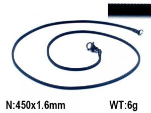 Stainless Steel Black-plating Necklace - KN119303-Z