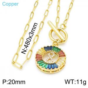 Copper Necklace - KN119571-QJ