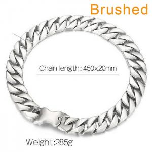 Matte thick necklace bone dog chain casting Cryptocurrency Cuban Chain Thick Necklace - KN1196452-KJX