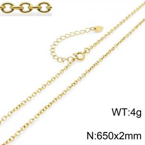 Staineless Steel Small Gold-plating Chain - KN1196474-Z