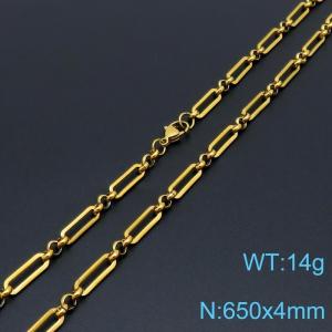 SS Gold-Plating Necklace - KN1196519-Z
