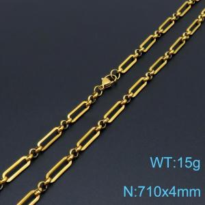 SS Gold-Plating Necklace - KN1196520-Z