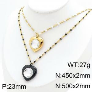 SS Gold-Plating Necklace - KN1196539-Z