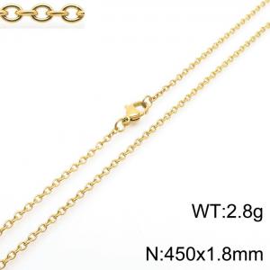 Staineless Steel Small Gold-plating Chain - KN13101-Z