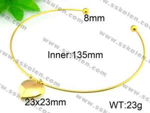 SS Gold-Plating Necklace - KN14213-Z