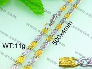 Staineless Steel Small Gold-plating Chain - KN14342-Z