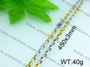 Staineless Steel Small Gold-plating Chain - KN14613-Z
