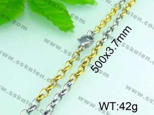 Staineless Steel Small Gold-plating Chain - KN14620-Z
