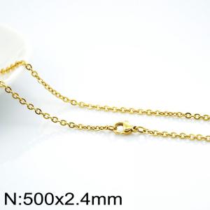 Staineless Steel Small Gold-plating Chain - KN14738-Z