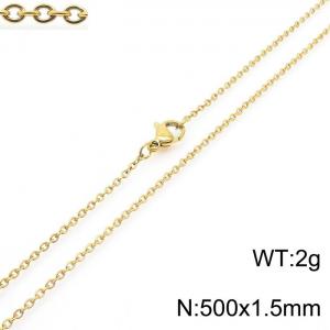 Staineless Steel Small Gold-plating Chain - KN14998-Z