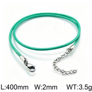 Stainless Steel Clasp with Fabric Cord - KN15922-Z