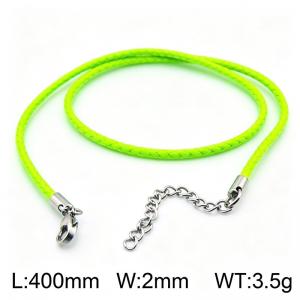 Stainless Steel Clasp with Fabric Cord - KN15930-Z