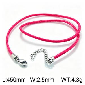 Stainless Steel Clasp with Fabric Cord - KN15932-Z