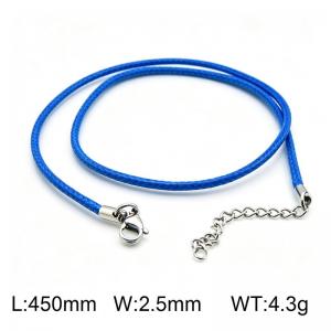 Stainless Steel Clasp with Fabric Cord - KN15933-Z