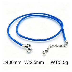 Stainless Steel Clasp with Fabric Cord - KN15934-Z
