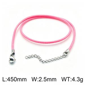 Stainless Steel Clasp with Fabric Cord - KN15941-Z