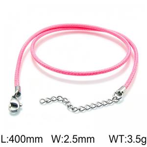 Stainless Steel Clasp with Fabric Cord - KN15942-Z