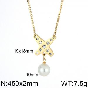 Shell Pearl Necklaces - KN16852-K