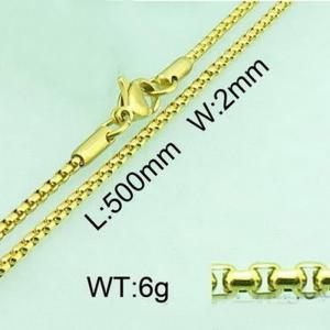 Staineless Steel Small Gold-plating Chain - KN18595-Z