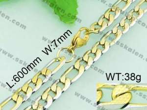 SS Gold-Plating Necklace  - KN18622-Z