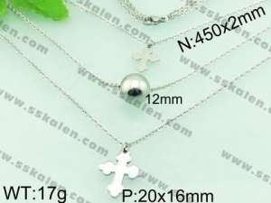 Stainless Steel Necklace  - KN18782-Z