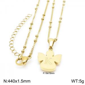 SS Gold-Plating Necklace - KN196923-K