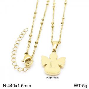 SS Gold-Plating Necklace - KN196924-K