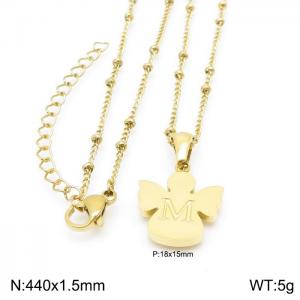 SS Gold-Plating Necklace - KN196925-K